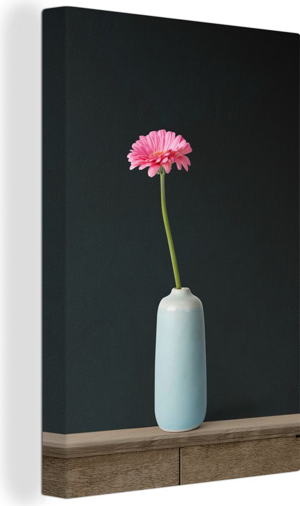 OneMillionCanvasses - Leinwandbilder - 90x140 cm, Blume - Rosa - Stilleben, Wandbilder Kunstdruck Wanddekoration - Wandschmucke - Schlafzimmer