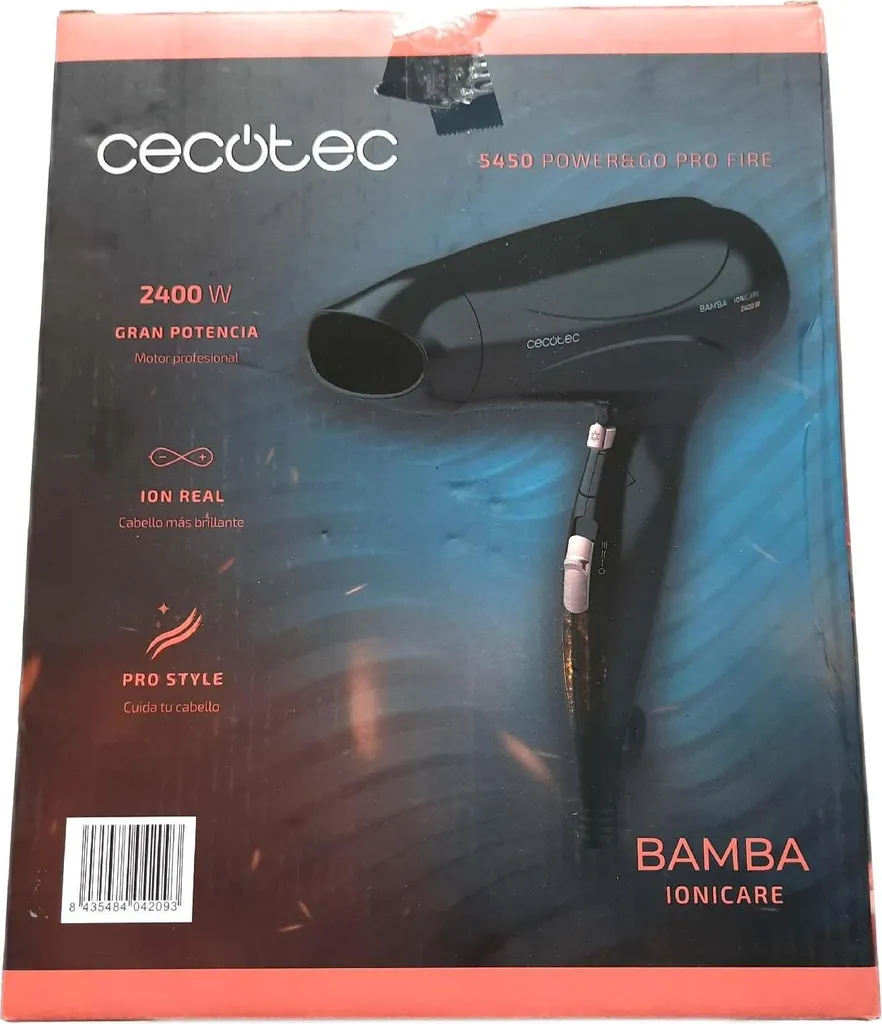 Sèche-cheveux Ionique Cecotec Bamba IoniCare 5450 Puissant et Pliable - 16