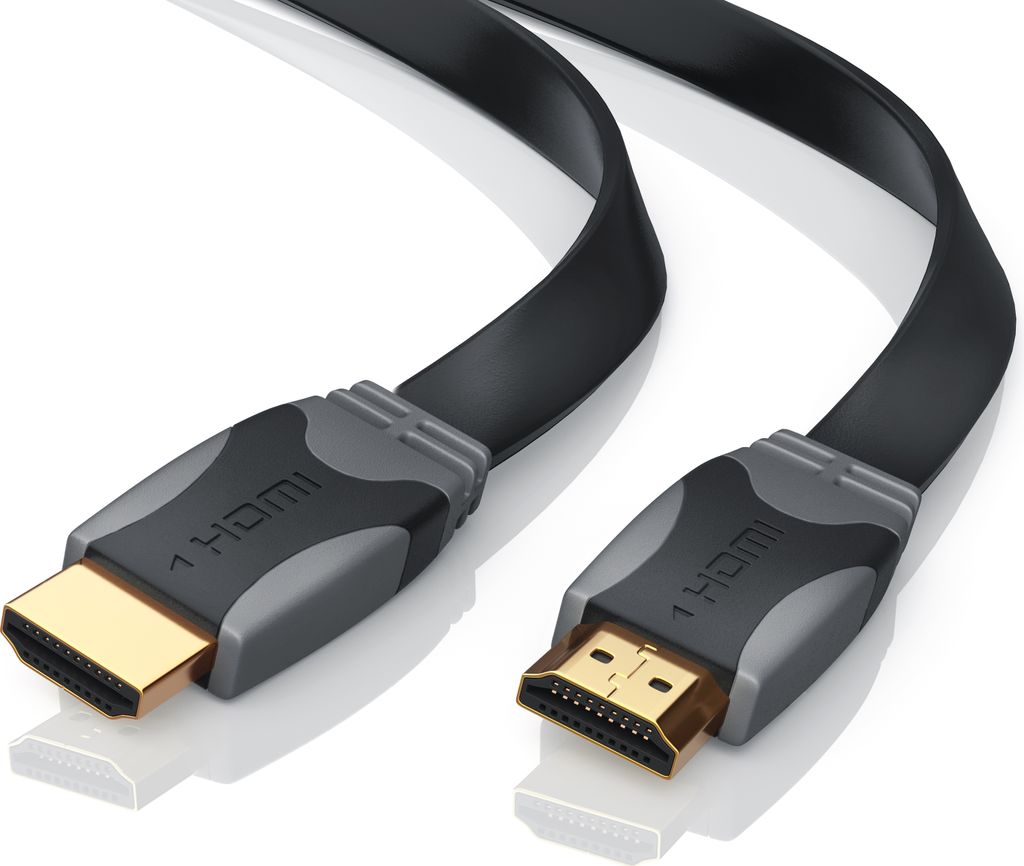 CSL Câble HDMI 1.4a, Câble plat Full HD 1920 x 1080p 60Hz, Image du produit 