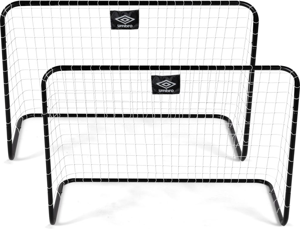 Umbro Fußballtor 78 x 56 x 45 cm - Fußballtore Set von 2 - Fußball Tor - Leicht zu verstauen - Fussballtore für Garten Kinder - Fussball Traini...