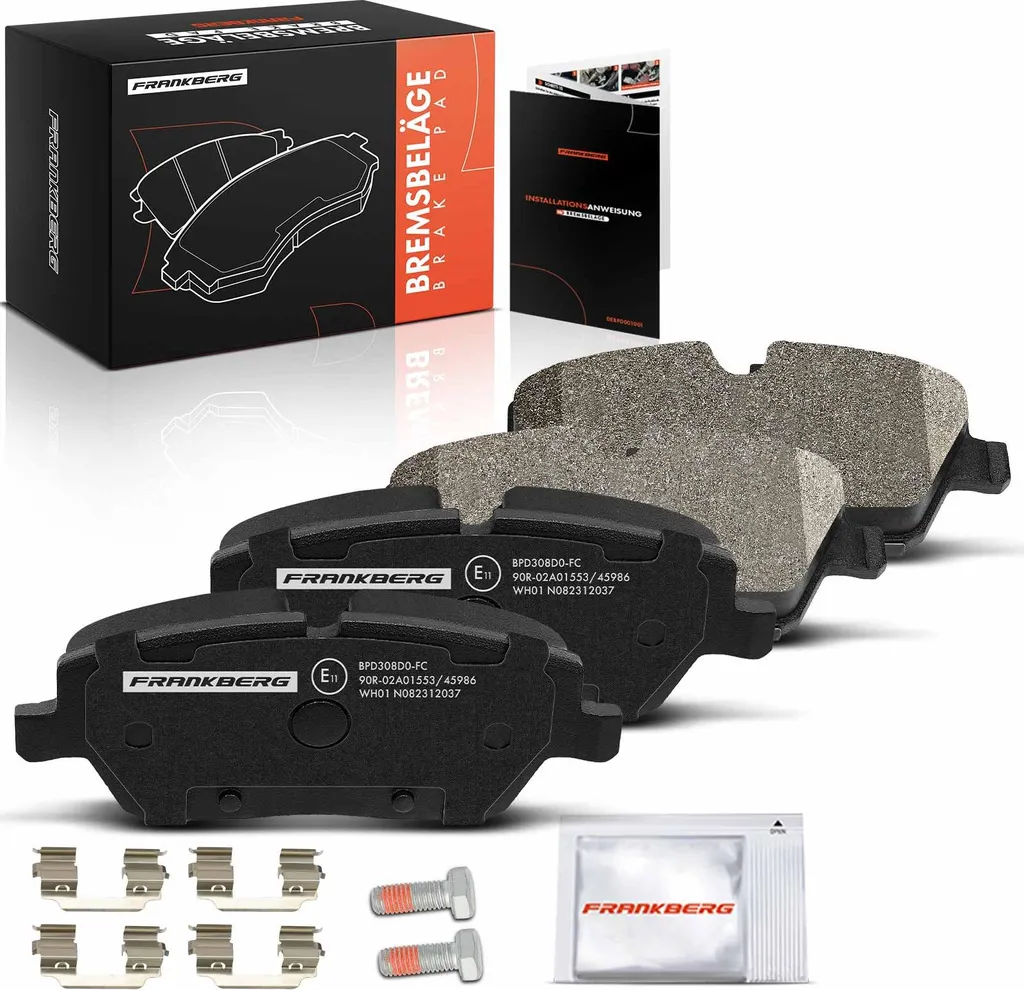 Frankberg 4x Plaquettes de Frein Avant pour BMW E87 E81 F45 et MINI F56