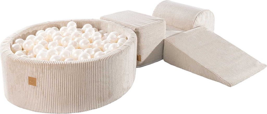 Penové stavebné kocky pre deti s bazénom na loptičky – Obrázok produktu 