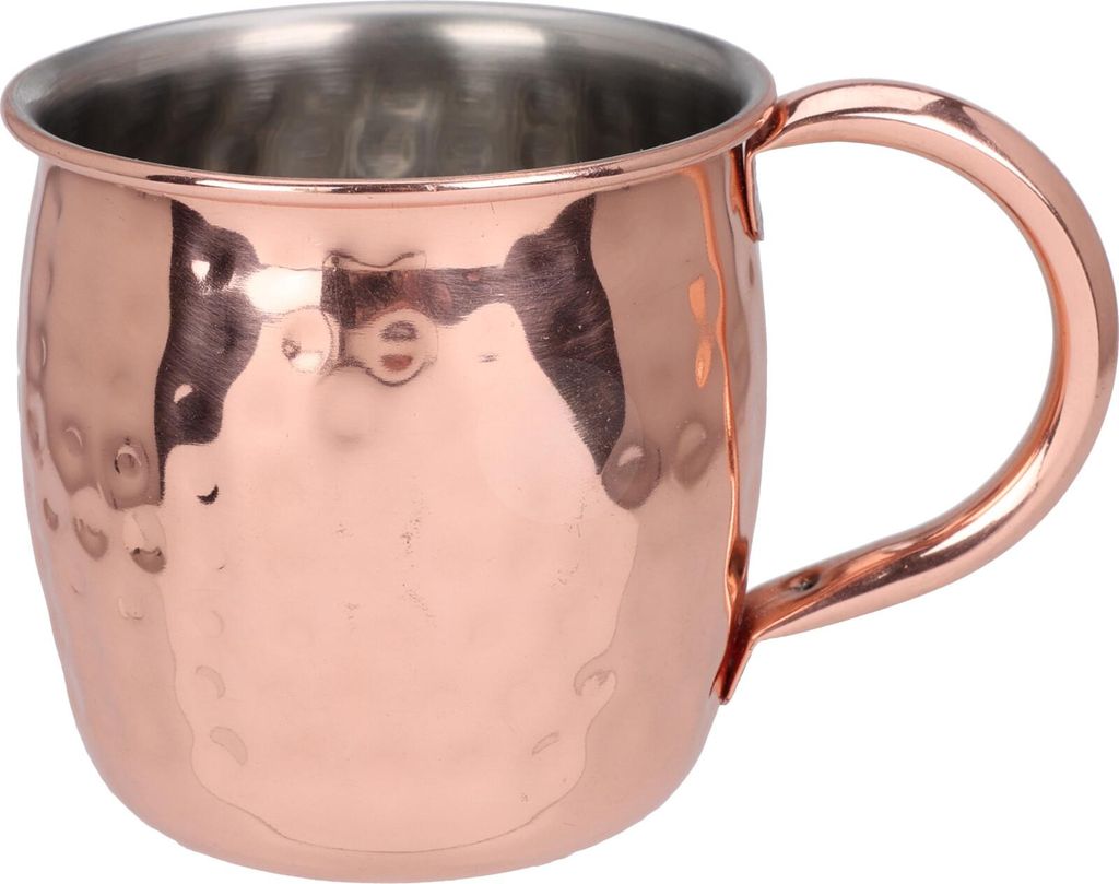 Edelstahl-Schmiedeeisen-Becher in Kupferfarbe 500ml