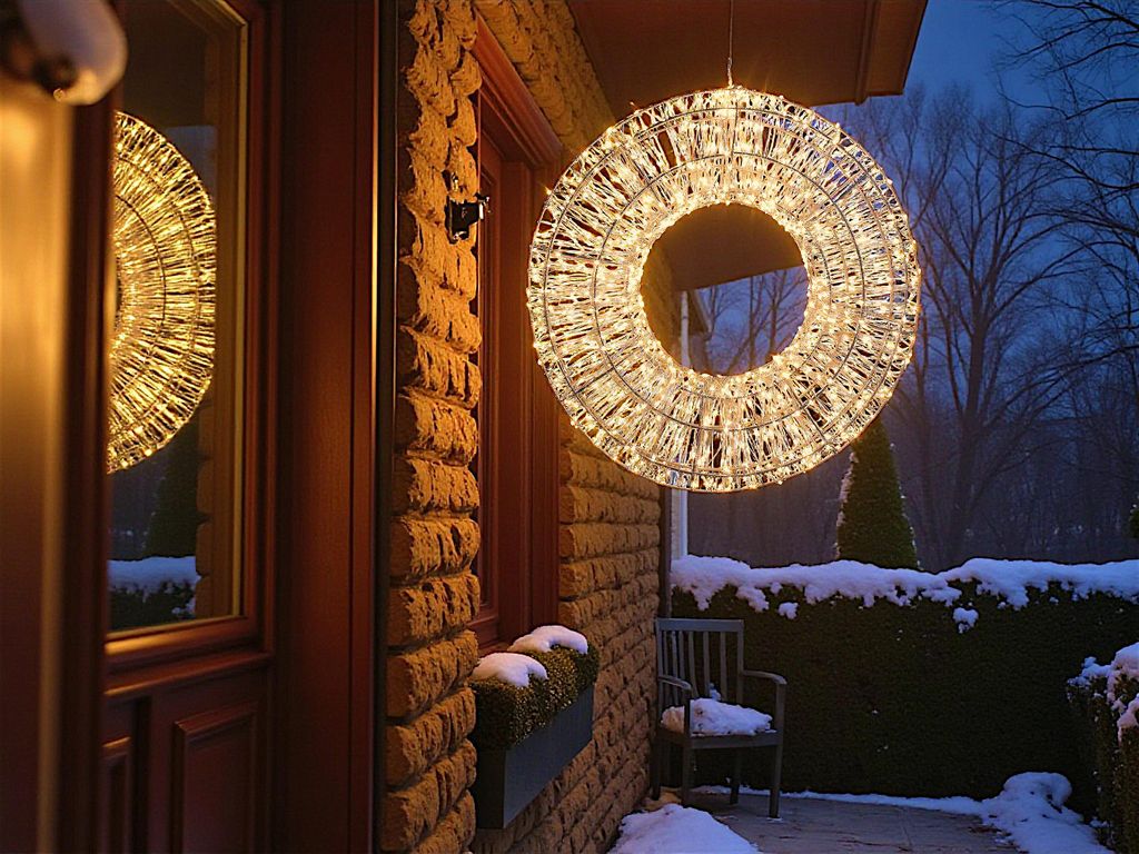 LED Leuchtkranz 800 LED 50cm Lichterkranz Weihnachtskranz