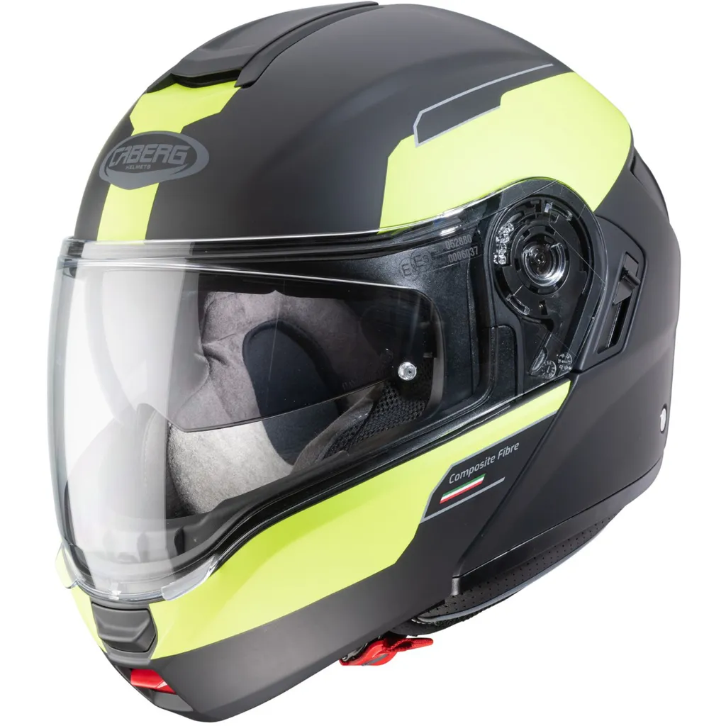 Casque Moto Modulable Caberg Levo Prospect Jaune Fluo Haute Visibilité - 2