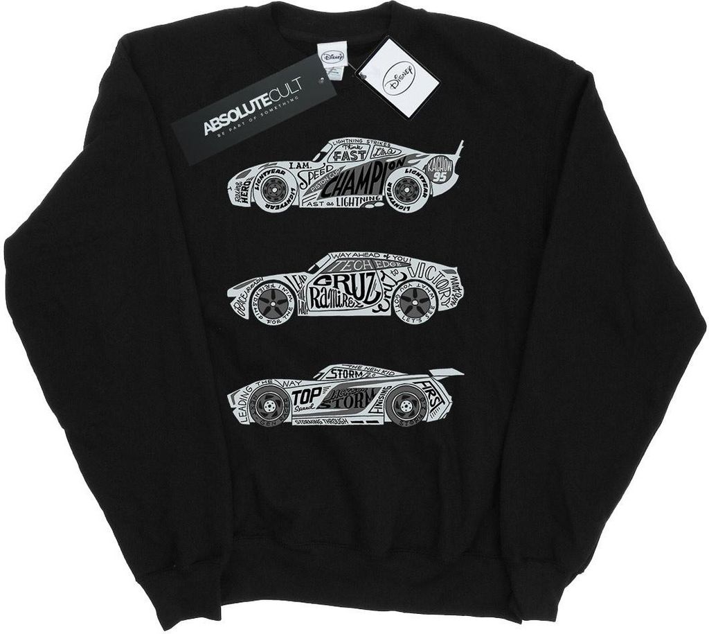 Disney - "Cars" Sweatshirt für Herren BI15804 (L) (Schwarz) Produktbild 