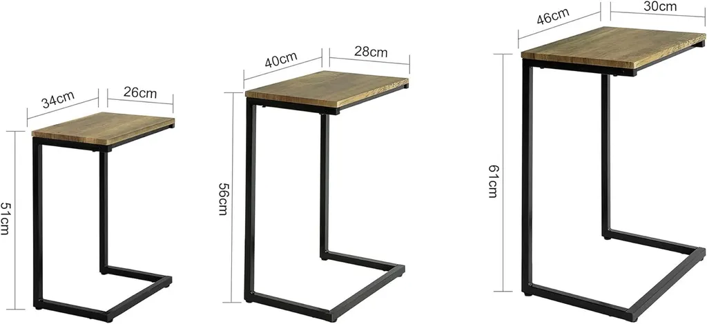 Table Basse Gigogne Industrielle : Solution Gain de Place pour votre Salon