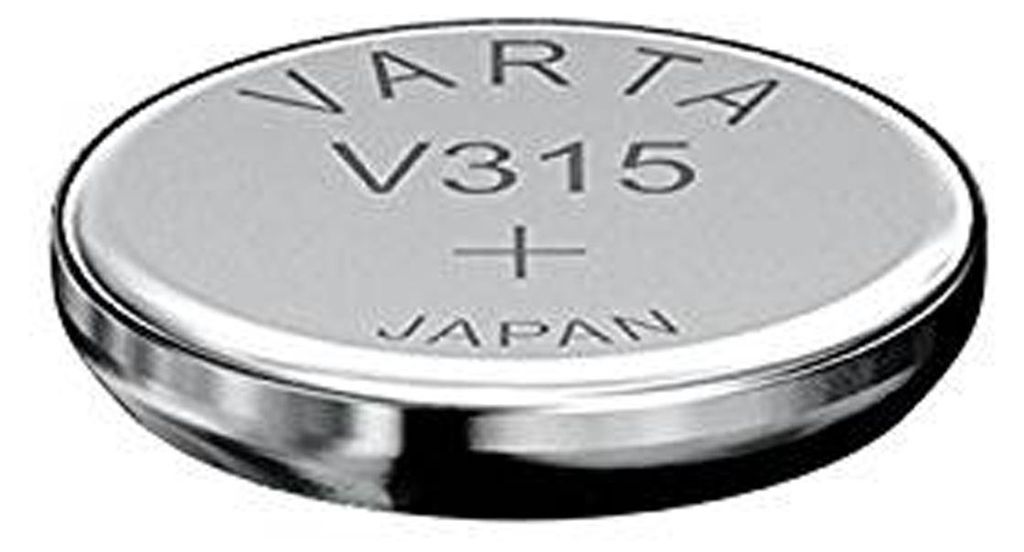 Varta V315, tlenek krzemu (S), 1,55 V, 20 mAh, 7,9 mm, 7,9 Zdjęcie produktu 