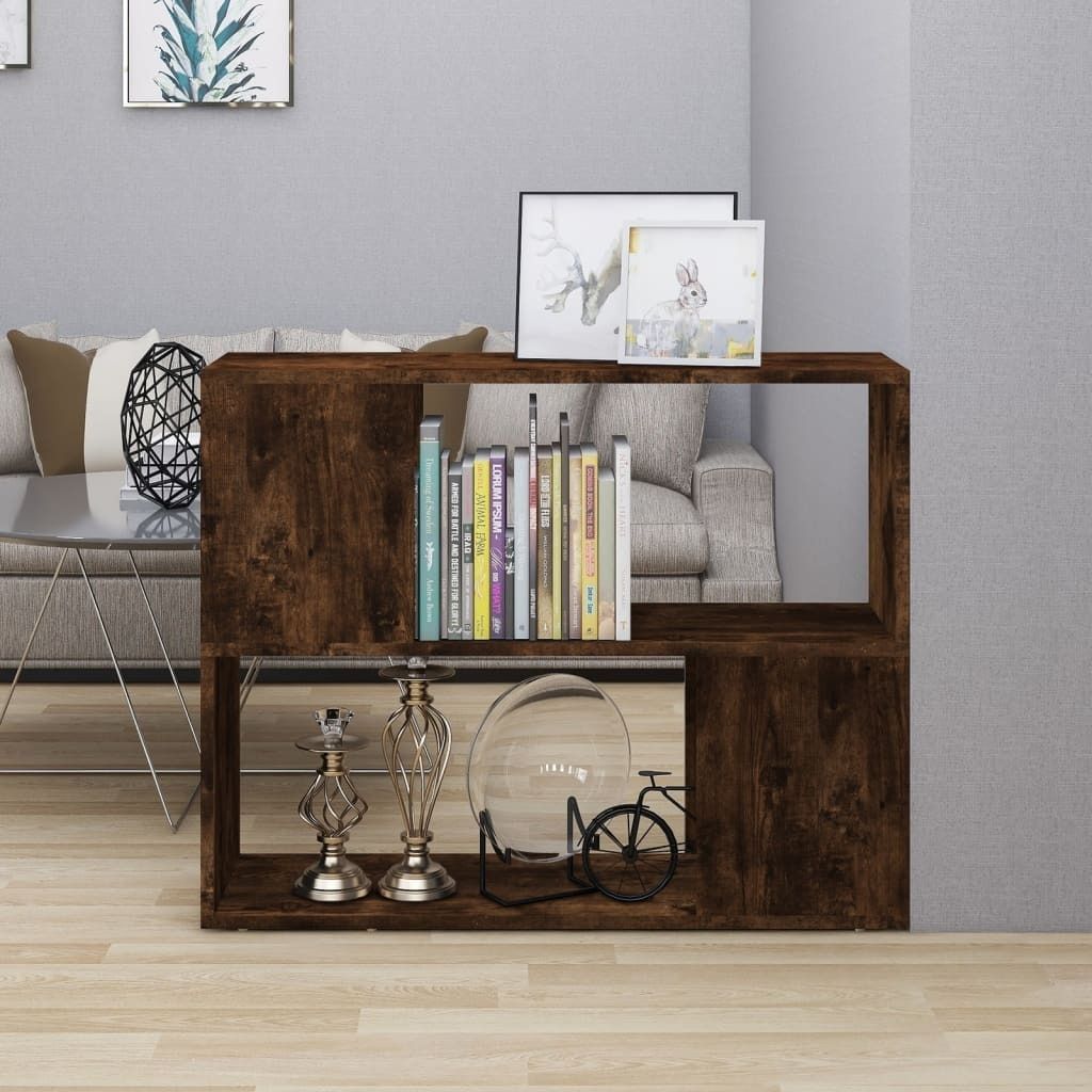 Maison Exclusive - Bücherregal/Raumteiler Räuchereiche 80x24x63 cm