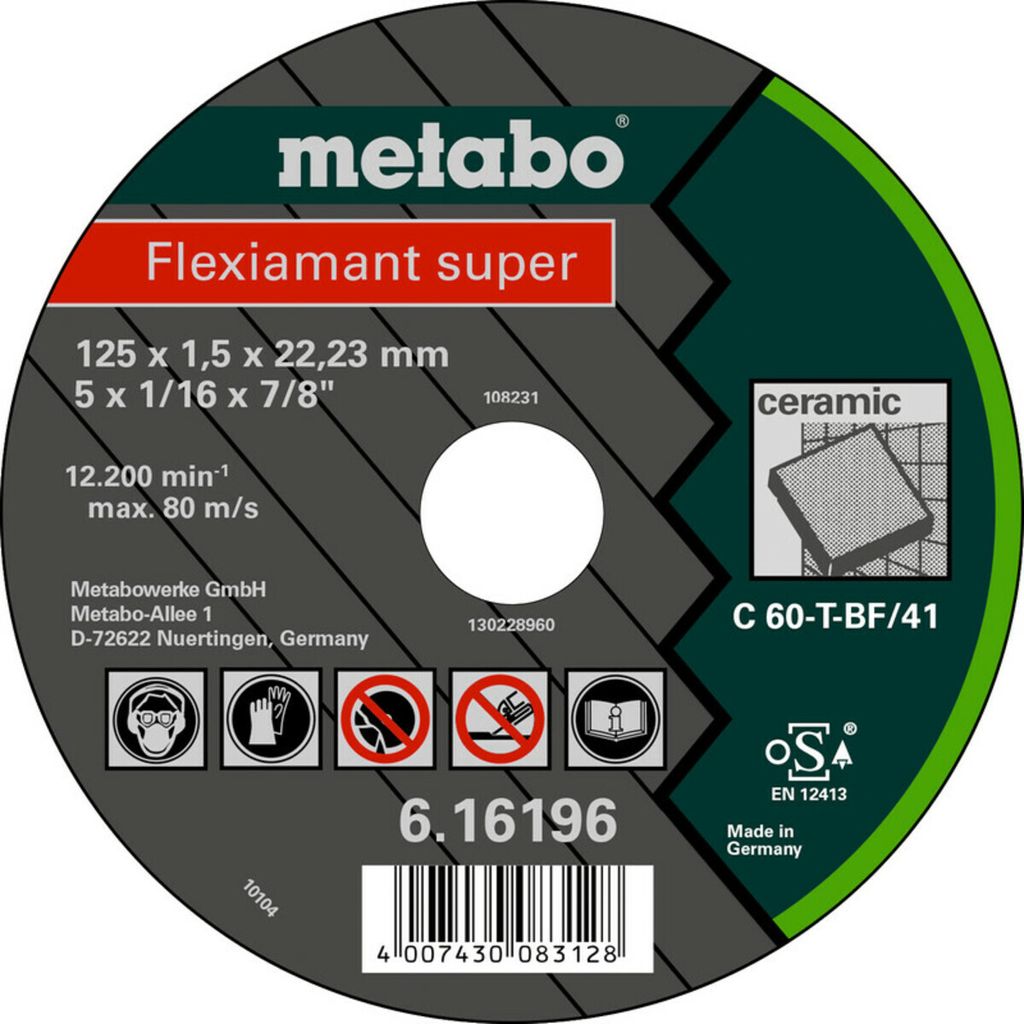 Metabo Flexiamant super 125x1,5x22,2 Keramik, 616196000