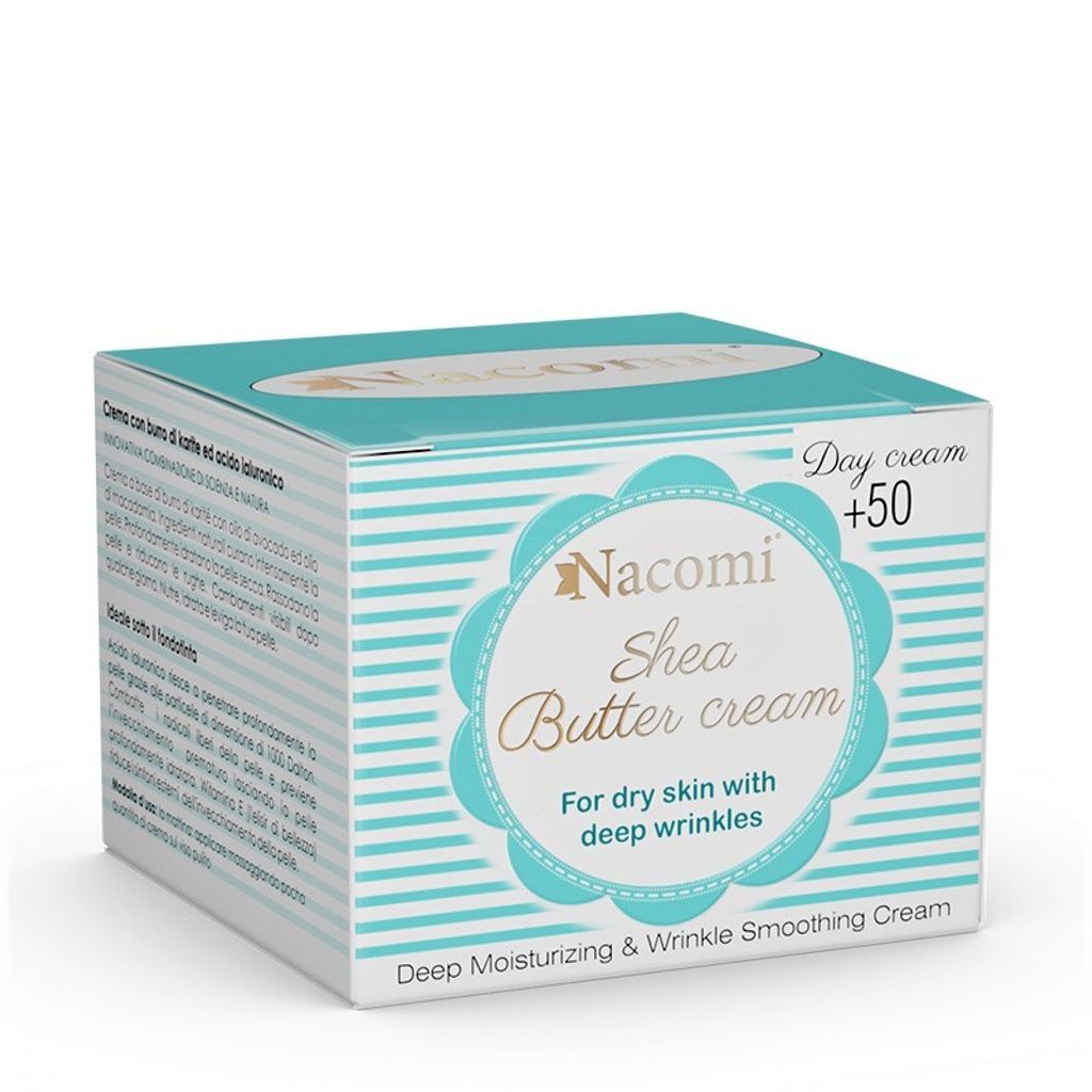 Nacomi Krem shea 50+ na dzień z kwasem hialuronowym, 50 ml Obrázok produktu 