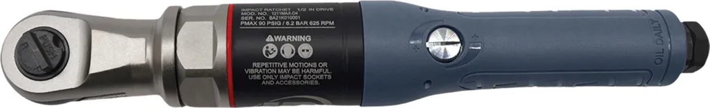 Accédez aux zones étroites : Clé à cliquet pneumatique 1211MAX-D4 1/2