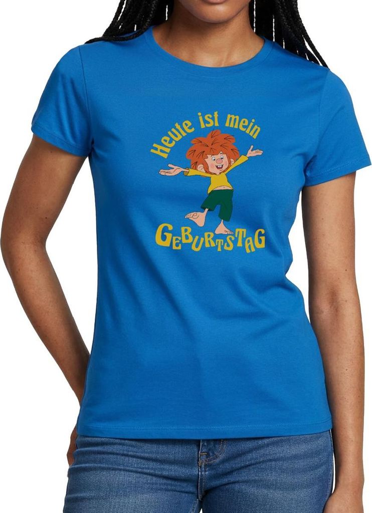 Spreadshirt Pumuckl Mit Spruch Heute ist Mein Geburtstag Frauen T-Shirt, M, Royalblau