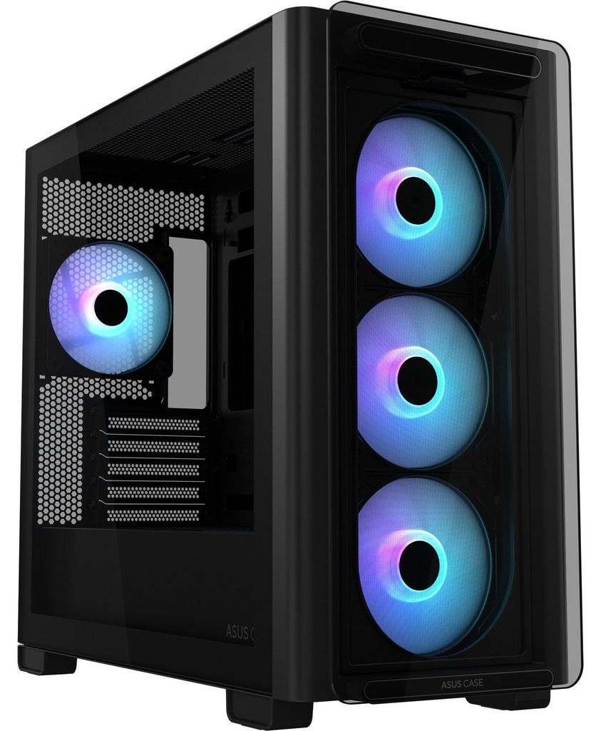 ASUS A23 Plus ARGB schwarzes Gehäuse