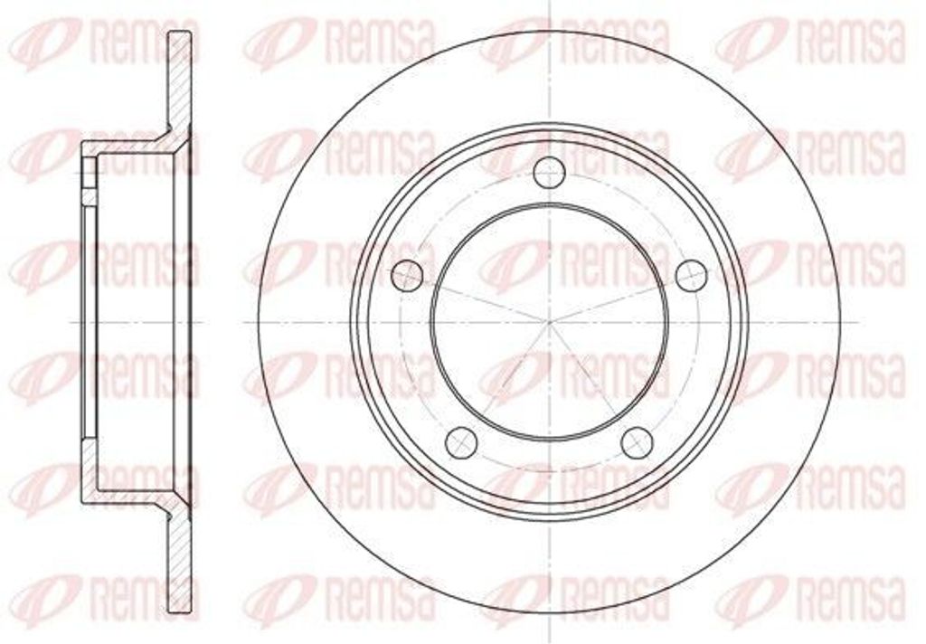 2x REMSA Bremsscheibe 6257.00 vorne für CHEVROLET Niva I 272mm 50 5mm 4 3kg