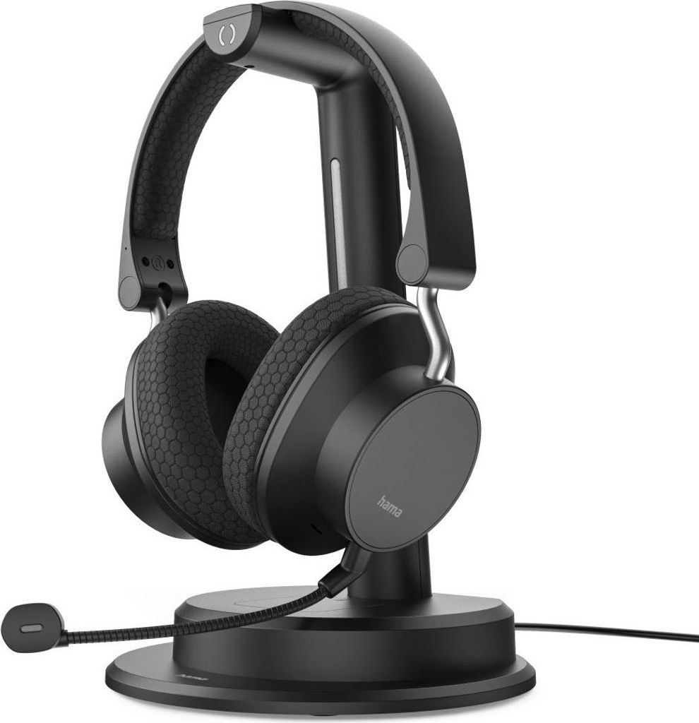 Hama Bluetooth -Headset BT-900 Multipoint Ladestation ENC kabellos Schw. - Kopfhörer - 20 KHz