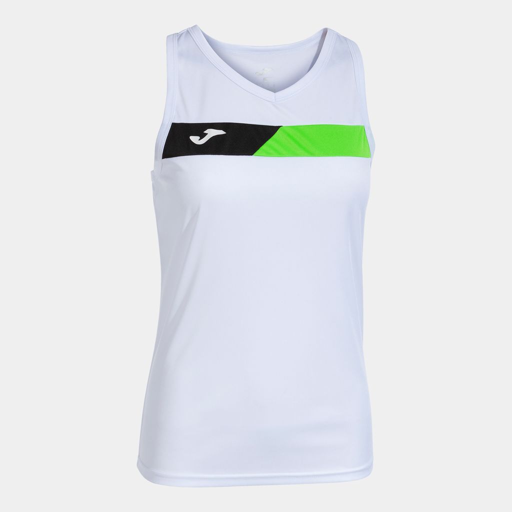 Joma Court Sleeveless, Weiss-Fluorgrün, M