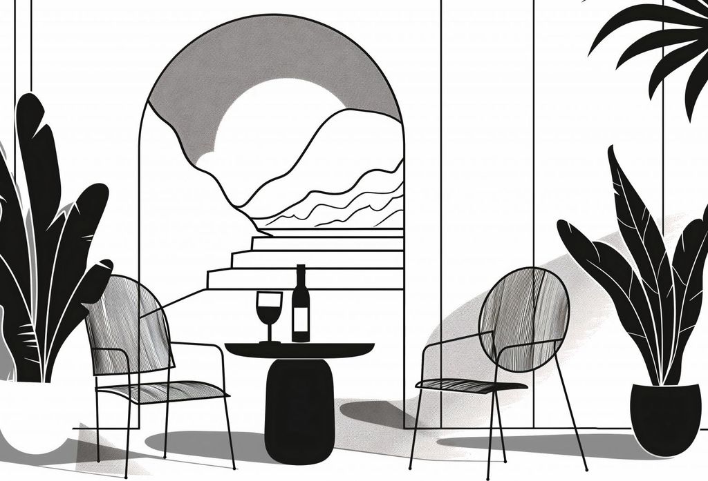 Plakat 84,1x59,4cm Entspannung in Monochrom