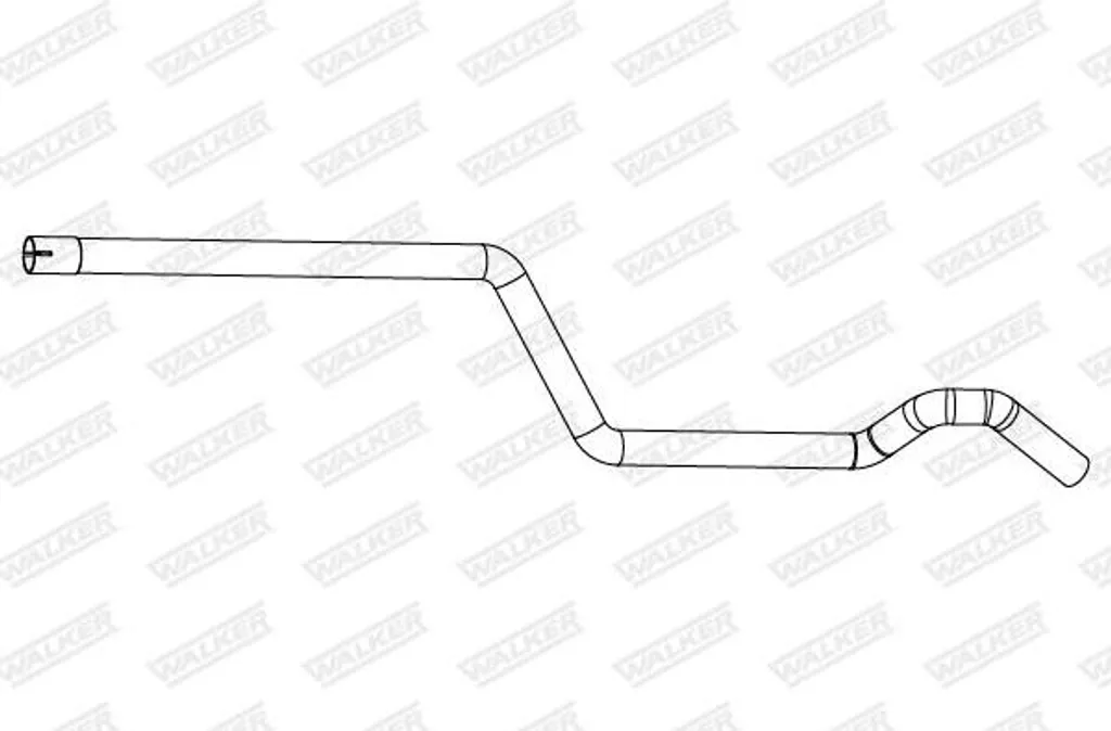 Tube d'échappement intermédiaire WALKER 10918 pour Zafira Diesel