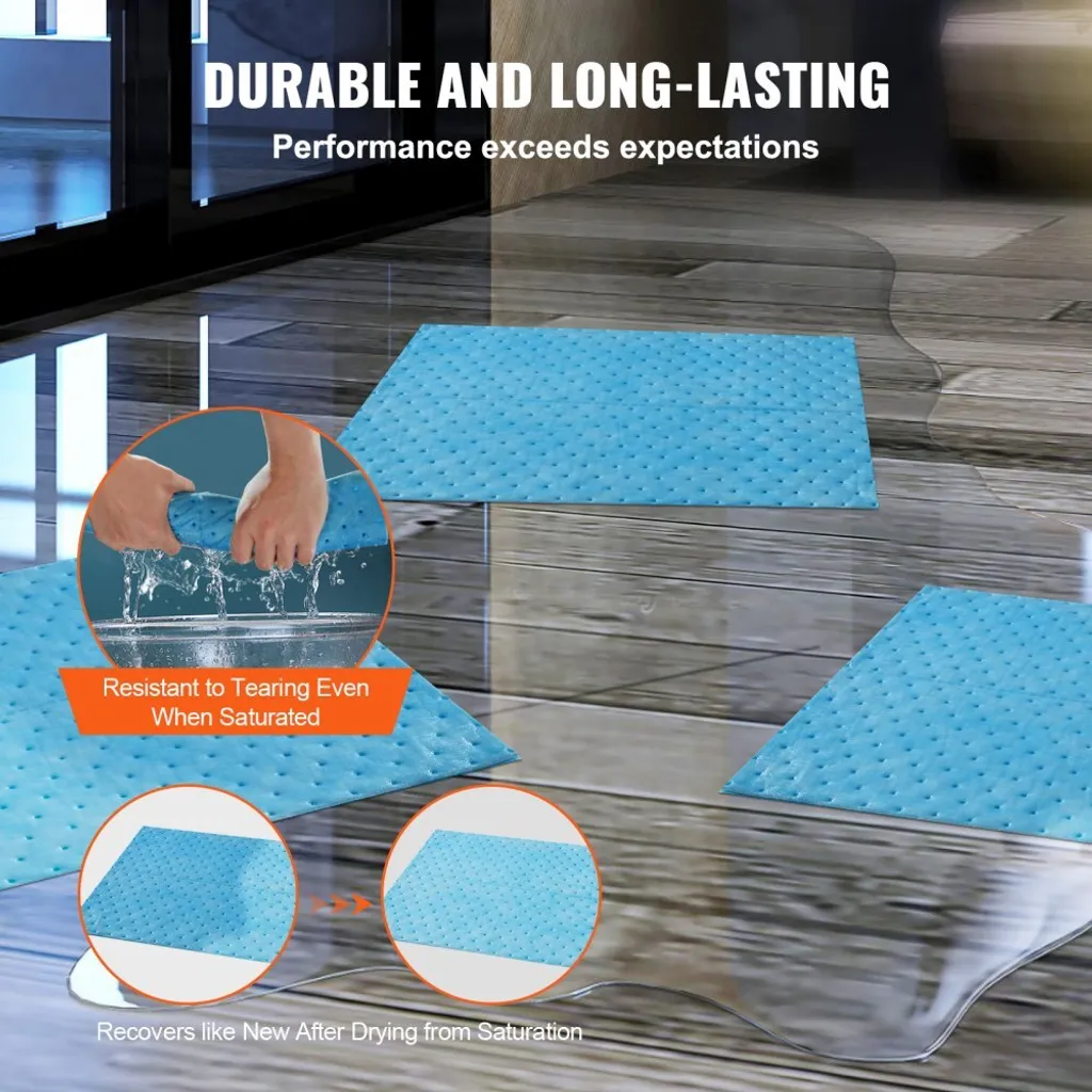 Tapis Absorbant l'Eau 380x480mm - Capacité 6 Gal - Boîte Distributrice - 5