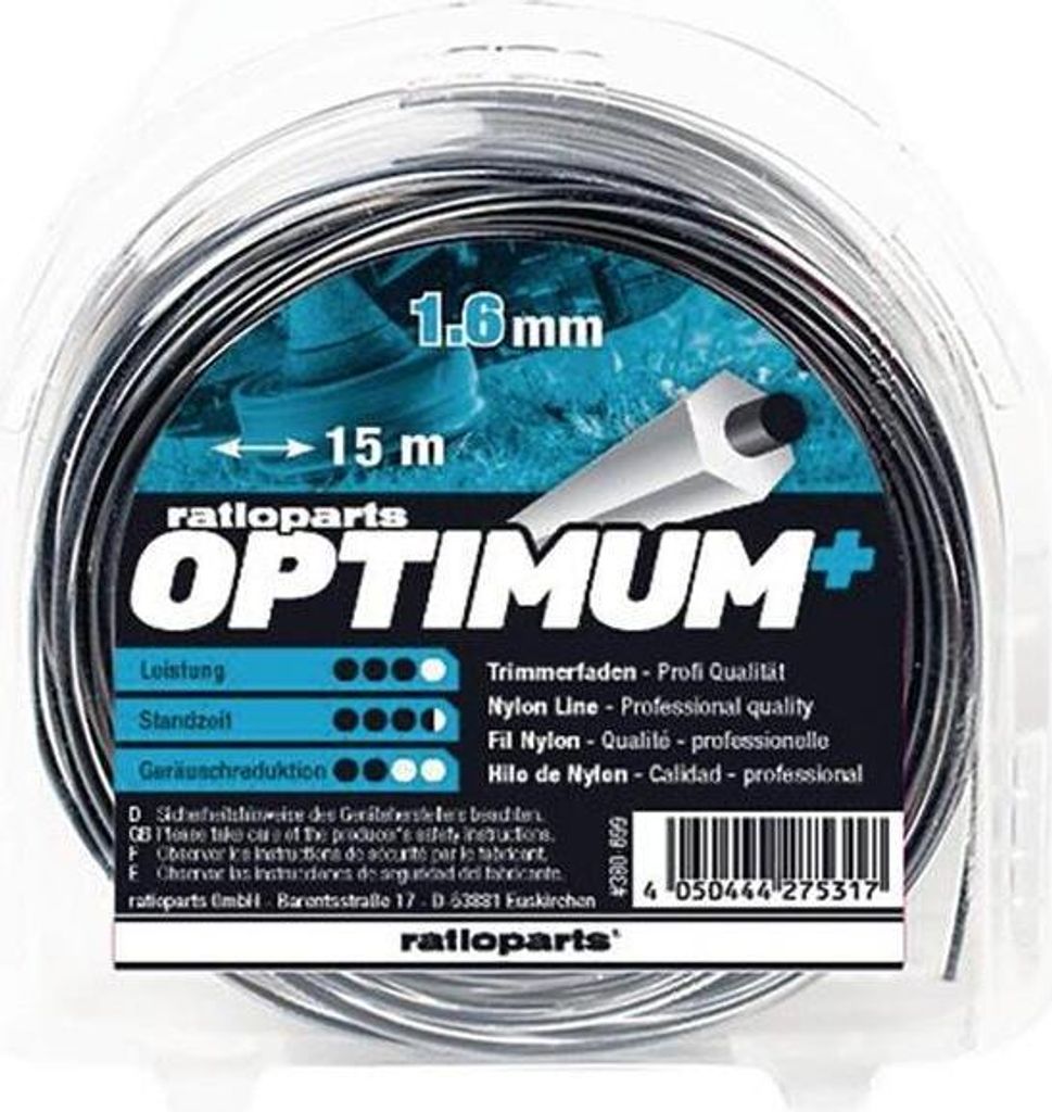 Nylonfaden Optimum Fadenstärke 1,6mm Fadenlänge 15m