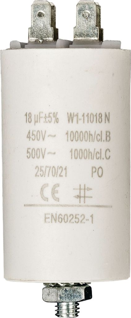 Fixapart W1-11018N Kondensator White Fixed Cylindrical capacitor