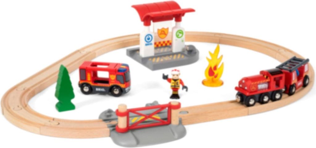 BRIO World - 33815 Bahn Feuerwehr Set Image du produit 