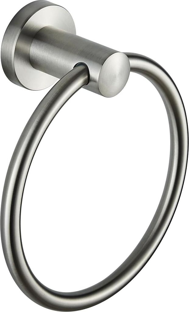 Handtuchring aus gebürstetem Nickel - moderne Eleganz - 1 Stück - rostfreier Stahl