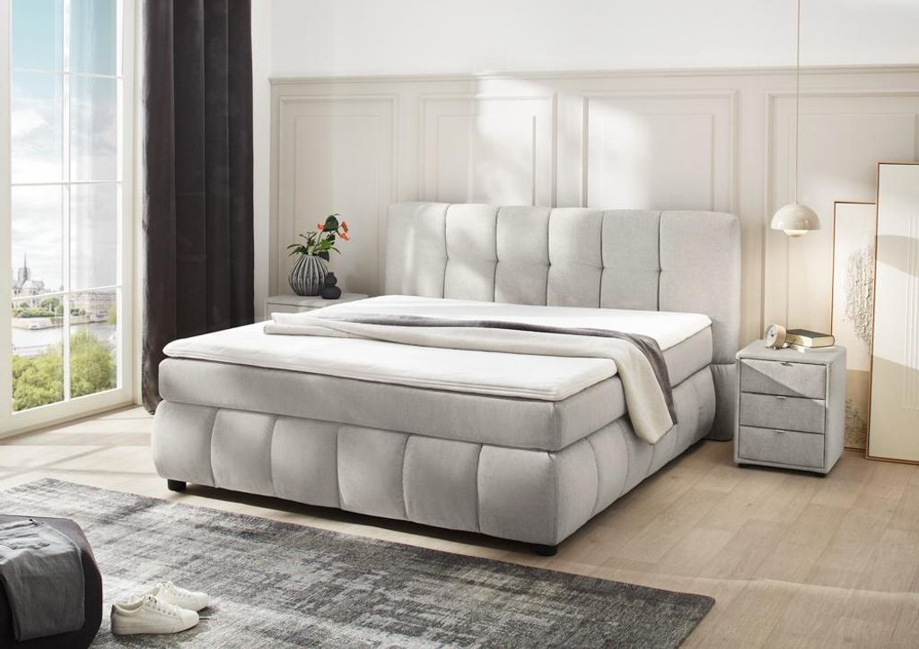 Jockenhöfer Cora Boxspringbett 180x200 cm greige Produktbild 