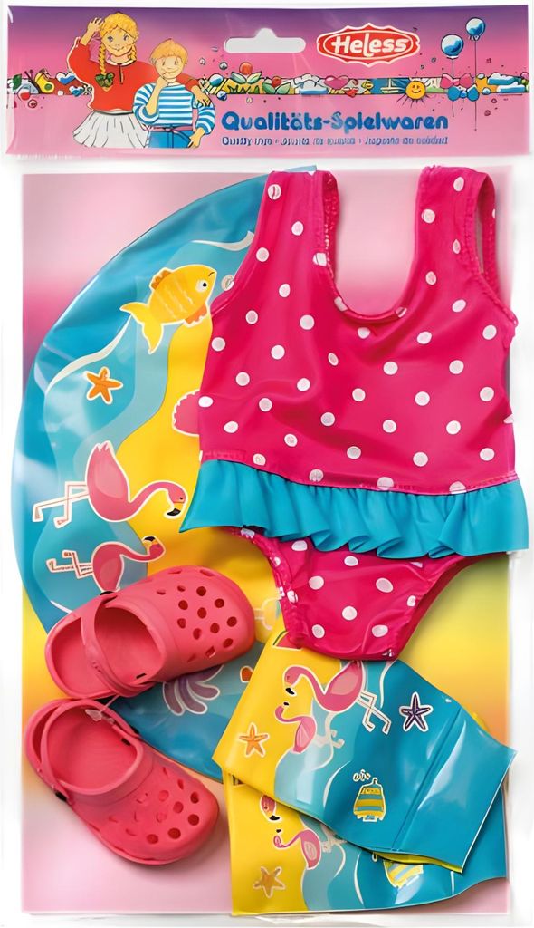 Heless 88 - Set da bagno per bambole, costume da bagno, Immagine del prodotto 