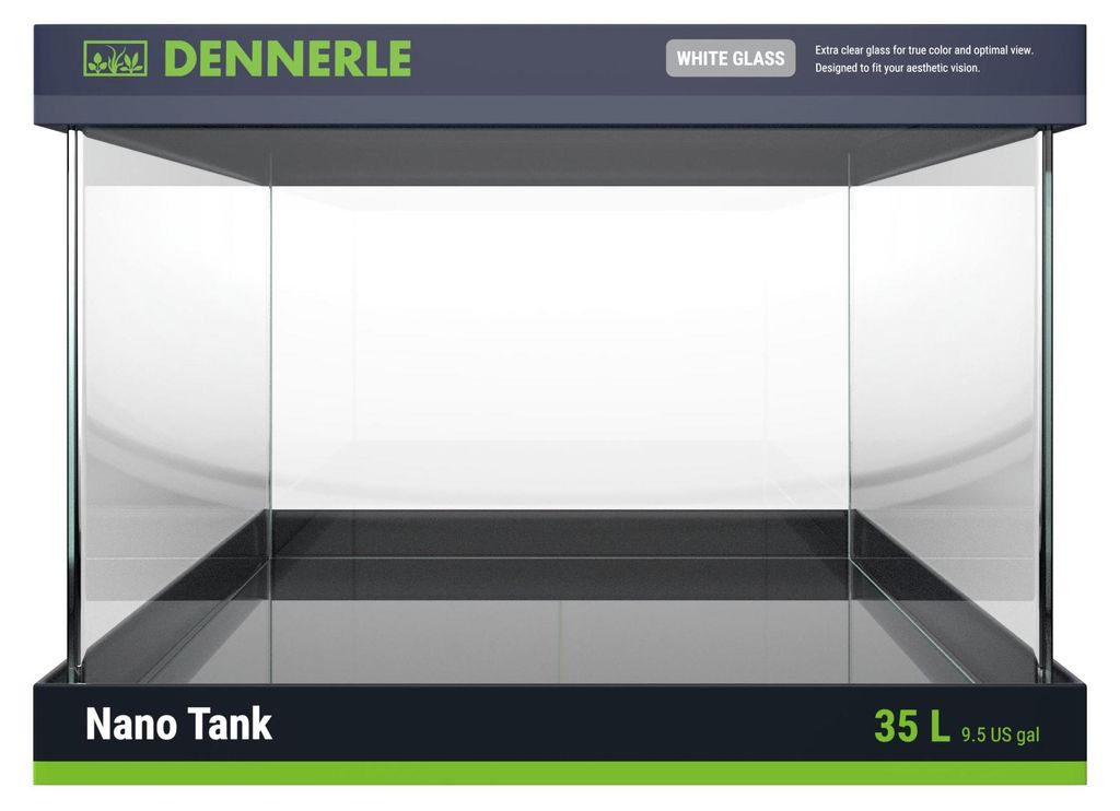 Dennerle Nano Tank White Glass, 35 L, 35 l, 5 mm, Produktbild 