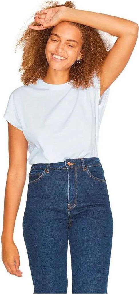Jack & Jones Astrid Sl Boxy Every Jjxx Kurzarm-t-shirt Weiß M Damen Weiß M