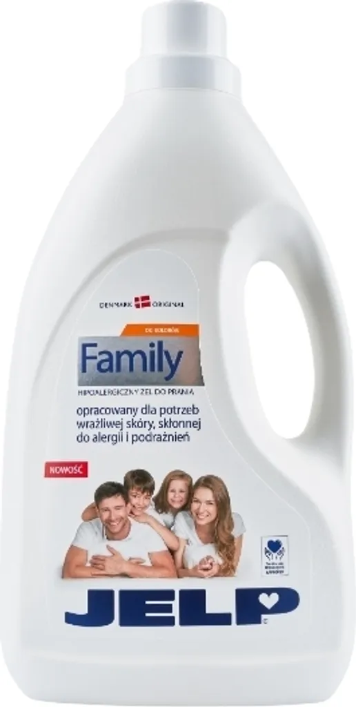 Lessive liquide gel pour familles allergiques linge de couleur 2 L