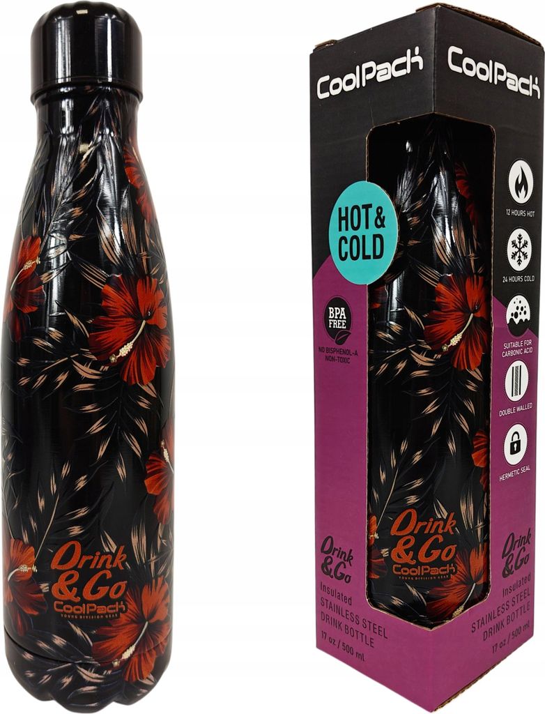 Patio Coolpack thermische 500ml Metallflasche Bono Rio