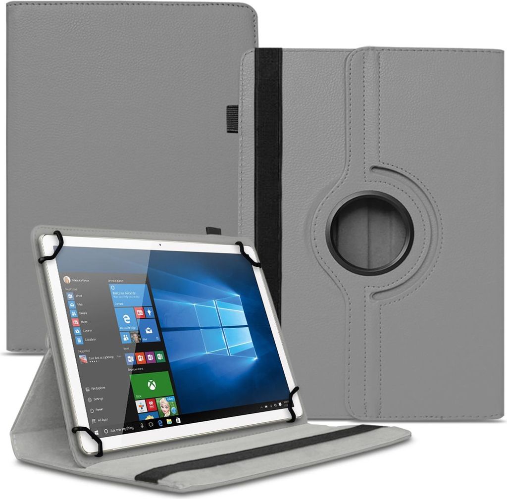 Schutzhülle 360 Grad Drehbar für VALE Tablet V10E / V10A Hülle Tasche CaseFarbe Uni 360 Taschen:Grau