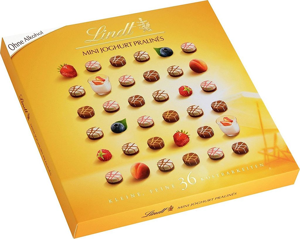 Lindt und Sprüngli Mini Pralines feiner Joghurt Füllung Produktbild 