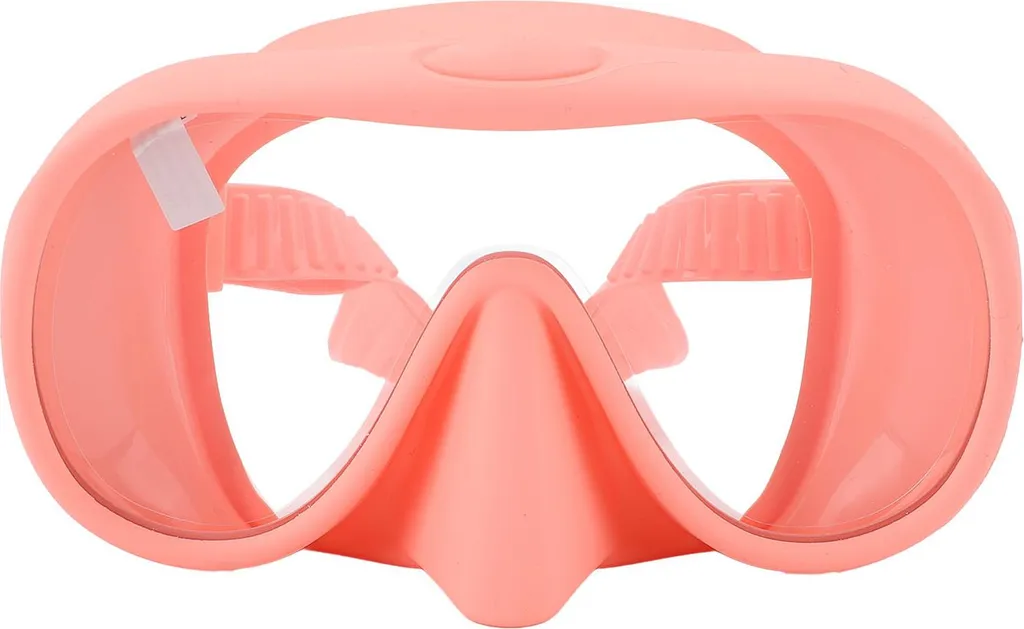 Masque de snorkeling anti-buée rose avec large champ de vision pliable