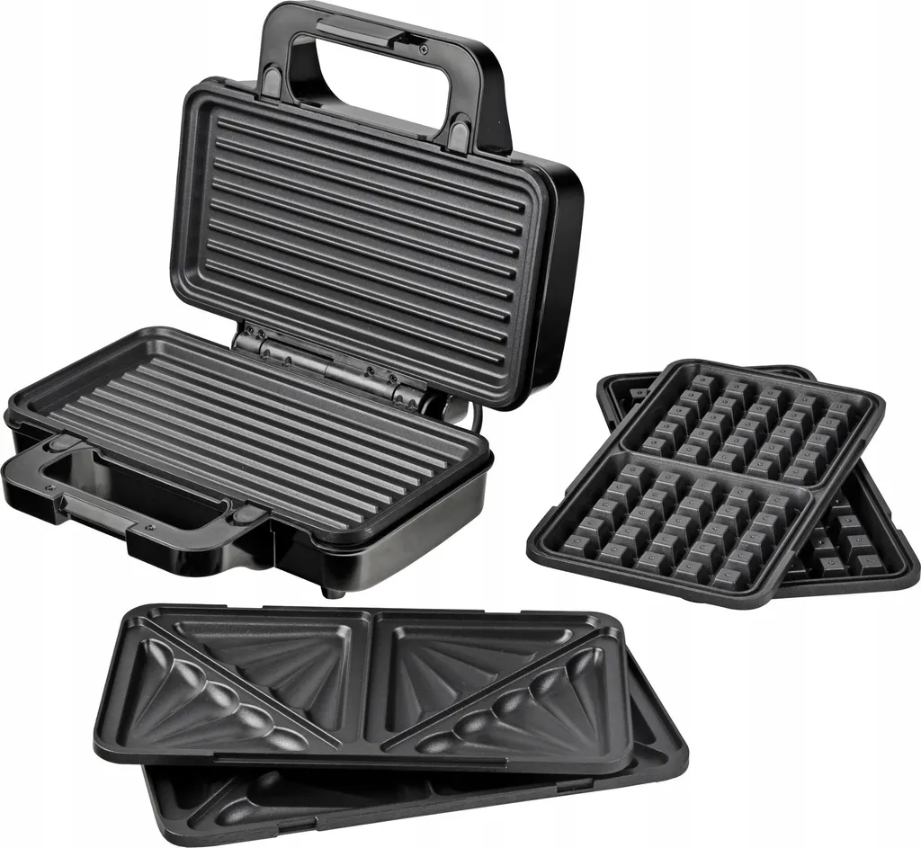 Grille-pain XXL idéal familles 3 en 1 de 900 W pour pain de mie et baguette