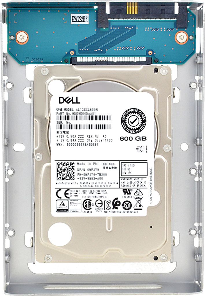 Disco rigido Dell AL13SXL600N 0WPJY9 600 GB 15000 giri/min Immagine del prodotto 