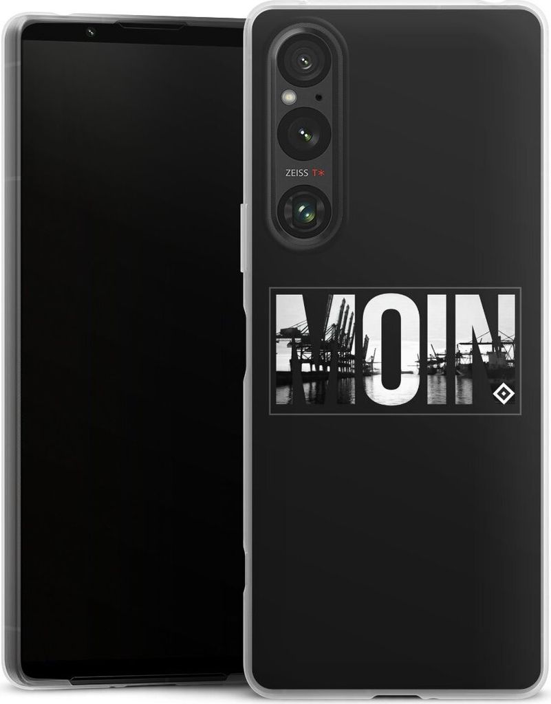 DeinDesign Slim Hülle für Sony Xperia 1 V Silikon Case Ultra Dünn Handyhülle HSV Hamburger SV Offizielles Lizenzprodukt