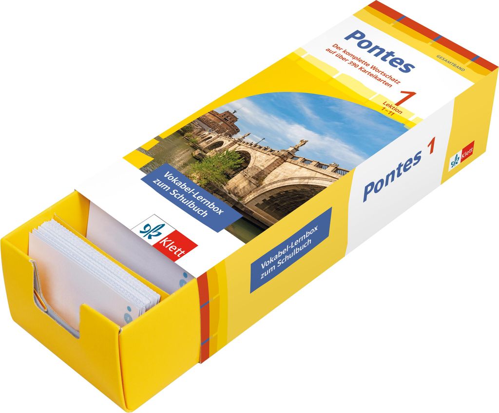 Pontes Gesamtband 1 (ab 2020) Vokabel-Lernbox zum Schulbuch 1. Lernjahr. Lektion 1-11