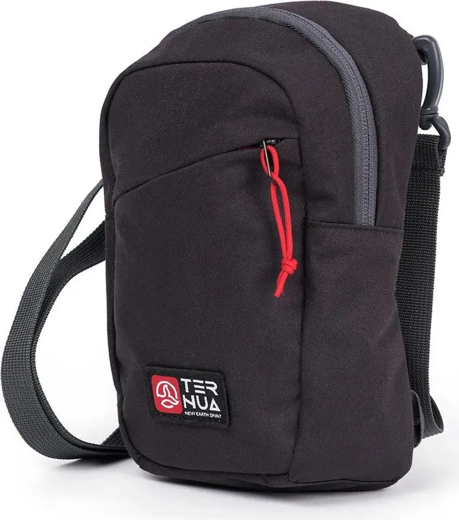 Ternua Red Bay Borsa a tracolla nera nera Taglia unica