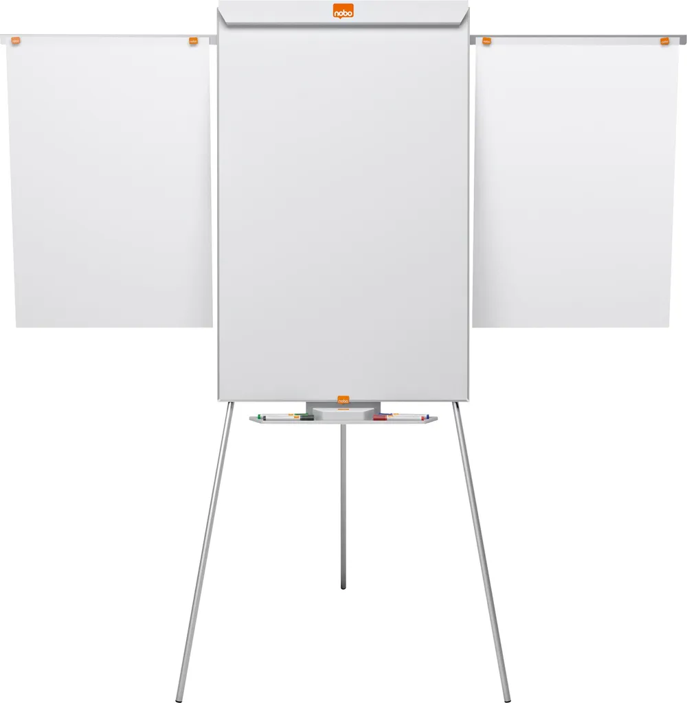 Nobo Flipchart Shark Tableau de Conférence Réglable Argent et Bleu - 13