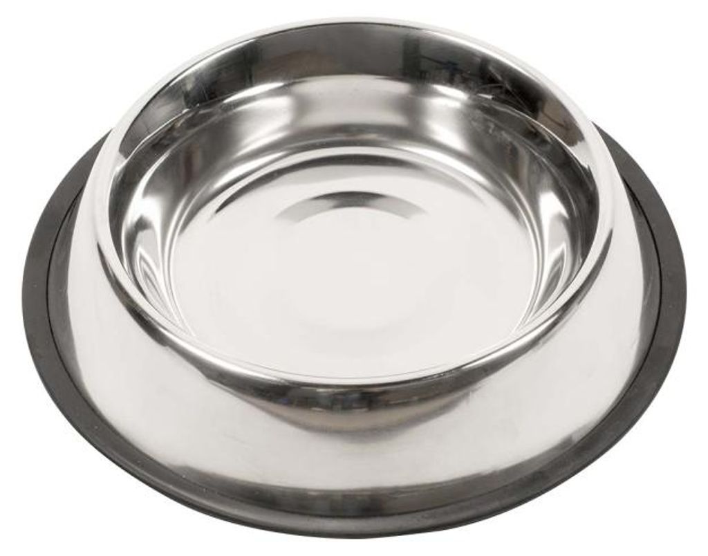 Duvo+ Futternapf Classic Fix silber, Größe: M / Durchmesser: 21 cm