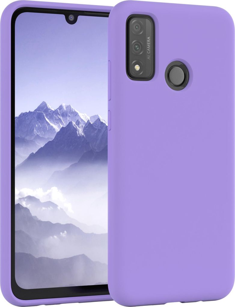 EAZY CASE Silikonhülle für Huawei P Smart (2020) Silikon Backcover Schutz in Violett