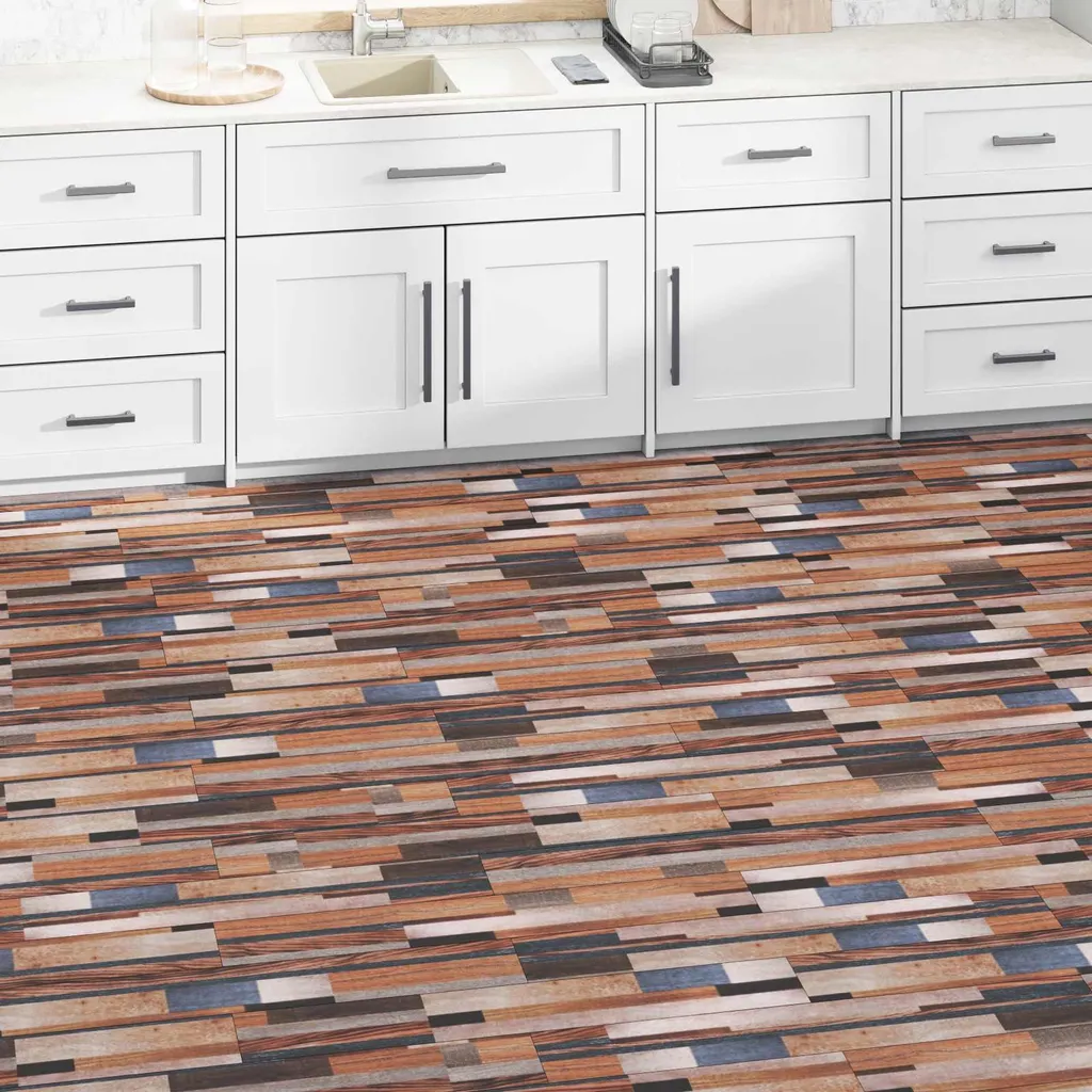 Lames de sol vidaXL en PVC multicolores 5,02 m² - 36 pièces robustes - 2