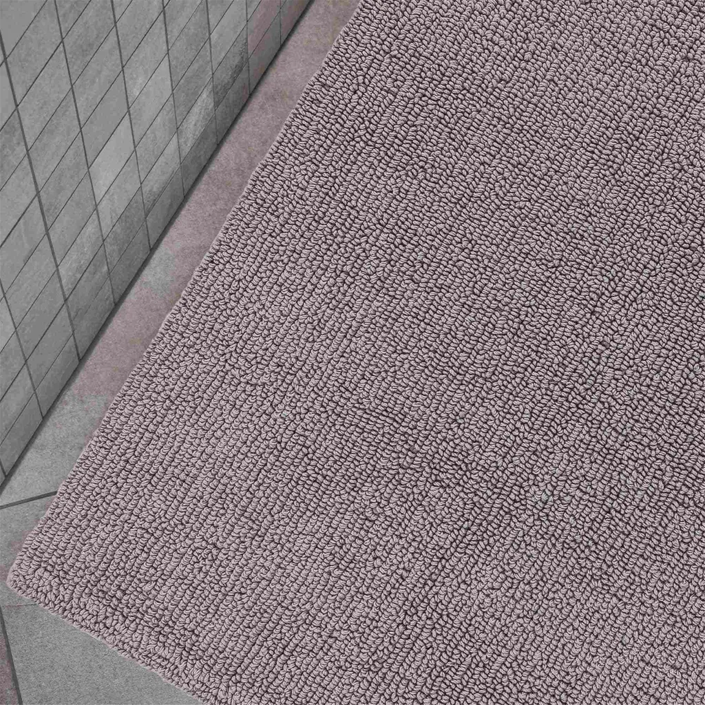 Tapis de Bain Absorbant Gris Clair 67x110 cm Idéal Sortie de Douche