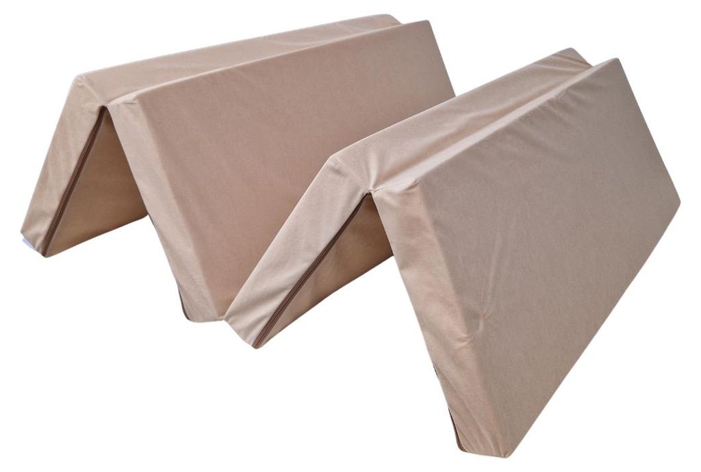 Natalia Spzoo vouwmatras 180x120x8 cm, beige - 4-delig Productafbeelding 