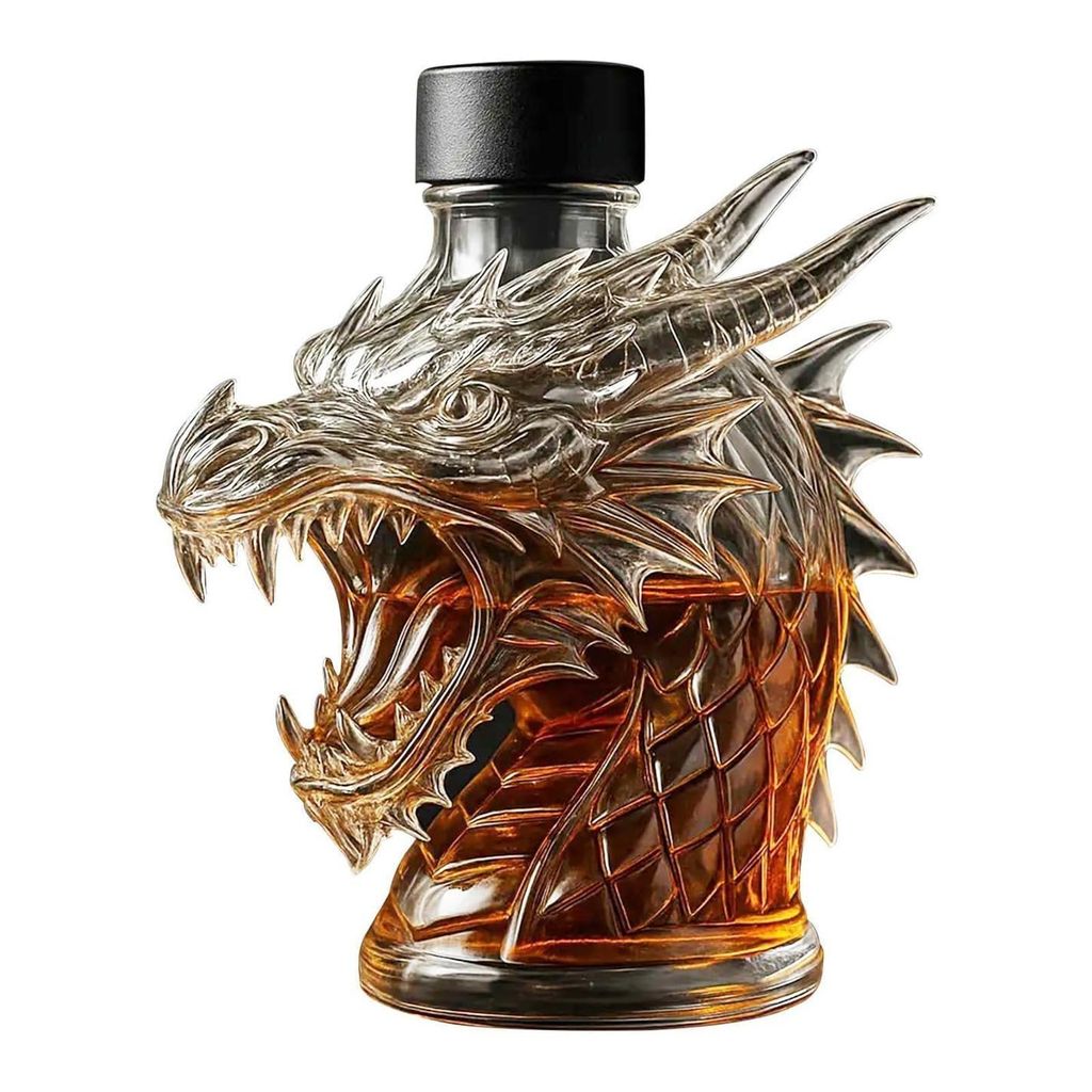 Láhev na whisky ve tvaru mořského draka – jedinečná Obrázek produktu 