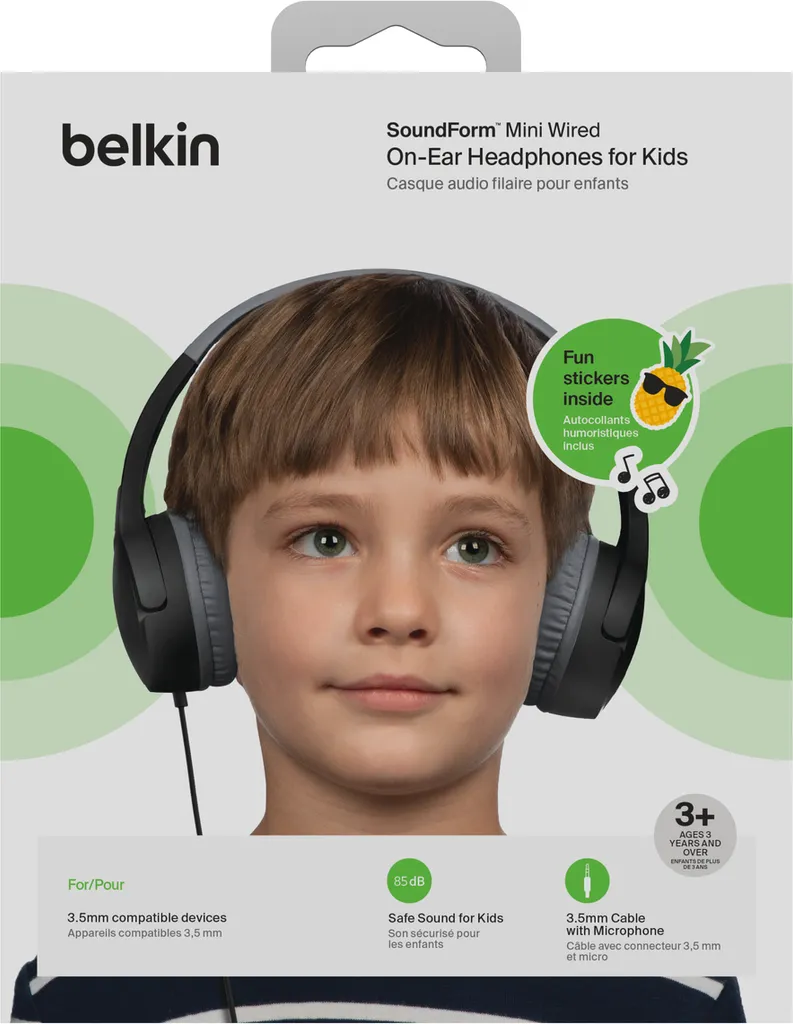 Belkin Soundform Mini Cuffie per Bambini 85dB - Sicurezza e Comfort AUD004btBK - 9
